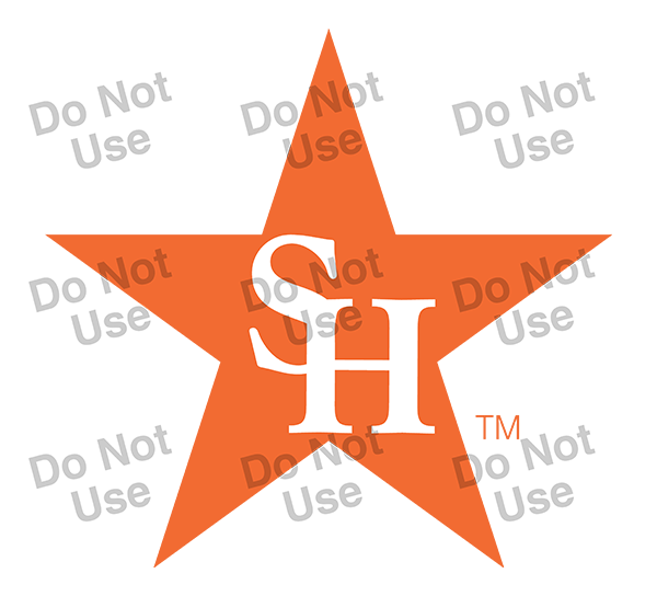 SHSU logo wrongly on a star shape